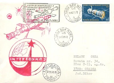 BB001 Intercosmos Romanian-Soviet joint flight 1981 cosmonaut Dumitru Prunariu - Image 1 of 2