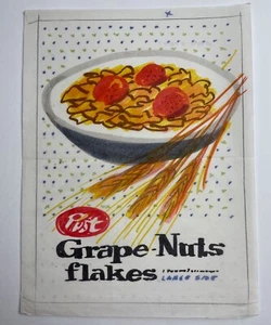 Scatola di cereali Post Nuce Uva anni '60 concept art - Foto 1 di 1