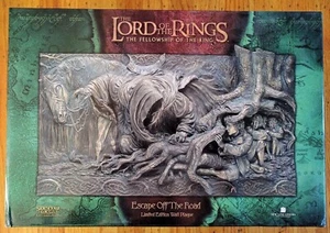 Sideshow weta Escape Off The Road Wall Plaque LOTR WETA Collectables - Picture 1 of 9