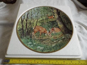 FRANKLIN MINT FAWNS IN THE JUNE MEADOW (557) - Picture 1 of 1
