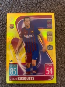 Sergio Busquets /75 Topps Match Attax Chrome 2021/22 Parallel Football Card - Bild 1 von 2
