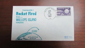 UNITED STATES ROCKET FIRED WALLOPS ISL TRAILBLAZER 1 4-21-1961 ADDRESSED COVER - Picture 1 of 2