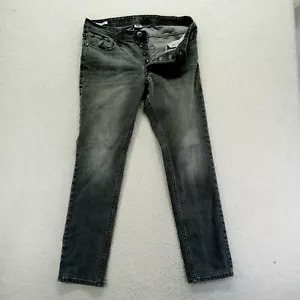 Jeans Jack & Jones slim fit Tim uomo 31x32 grigio cotone denim dritto bottoni - Foto 1 di 10