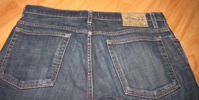 JOHN VARVATOS Denim Jeans Men's 36 Reg Measure 36 X 34 Cotton Spandex Logo - Image 1 of 4