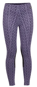 Kerrits Kids Performance Knee Patch Tight-M-Lavender Horse - Picture 1 of 3