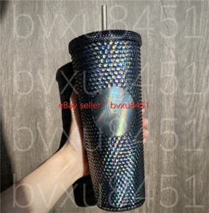 Starbucks China Halloween colorful black oil slick studded 24oz Straw Cup - Picture 1 of 4