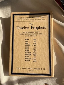 Rev. Dr. A. Cohen THE TWELVE PROPHETS, With Hebrew Text, English Translation, an - Picture 1 of 15
