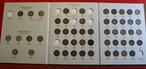 Centavos cabeza india 1857-1909 52 monedas nueva carpeta Harris faltan 6 monedas B9 - Imagen 1 de 10