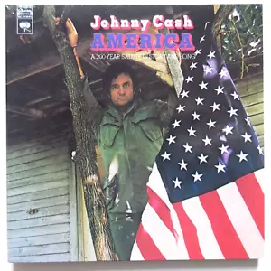 JOHNNY CASH : AMERICA (1972) ★ Replica Gatefold LP with original artwork on CD - Picture 1 of 3