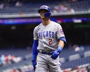 Nico Hoerner geht zum Schläger Chicago Cubs 8 x 10 MLB Baseball Foto - Bild 1 von 1