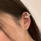1Pc Fashion Rhinestone Earcuff Butterfly No Piercing Fake Cartilage Earring