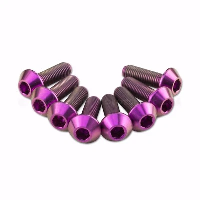 8x Ducati Panigale 959, 1299 S/R Púrpura Titanio Parabrisas Tornillos Pernos Foto 1 de 2