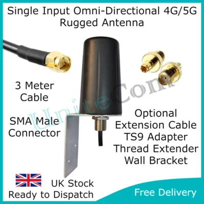 UNITECOM 5G 4G LTE SMA Aussenbereich Booster Internet Antenne Wandhalterung Halterung Huawei B535