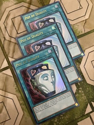 Yugioh POT OF DUALITY Ultra Rare Play Set RA02-EN057 - Image 1 of 3