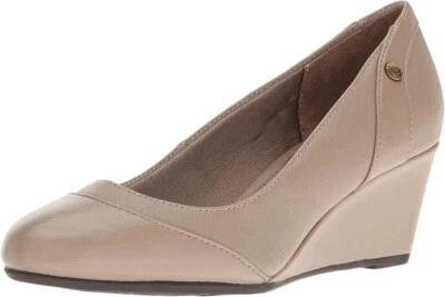 Zapatos de salón LifeStride Dreams de cuña para mujer Stone Nude talla 8,5 M sistema suave Foto 1 de 4