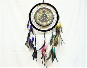 PENTAGRAM CHAKRA DREAMCATCHER, LARGE 33CM X 70CM "NEW" AUZ SELLER - Picture 1 of 3