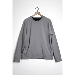 RHONE Mens Crew Neck Sweatshirt Pullover Pockets Gray size Medium - Picture 1 of 6
