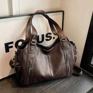 Elegante Bolso de Hombro de Cuero PU - Bolso de Mano de Moda y Amplio para Mujer - Imagen 1 de 13