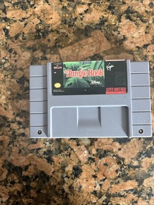 The Jungle Book Super Nintendo SNES Game Cartridge Authentic, Tested Working - Image 1 of 3