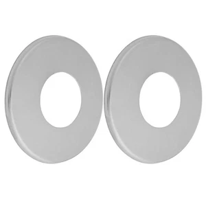 2 x 1/2 3/4 Chrome Stainless Steel Valve / Tap Cover Collars - Picture 1 of 7