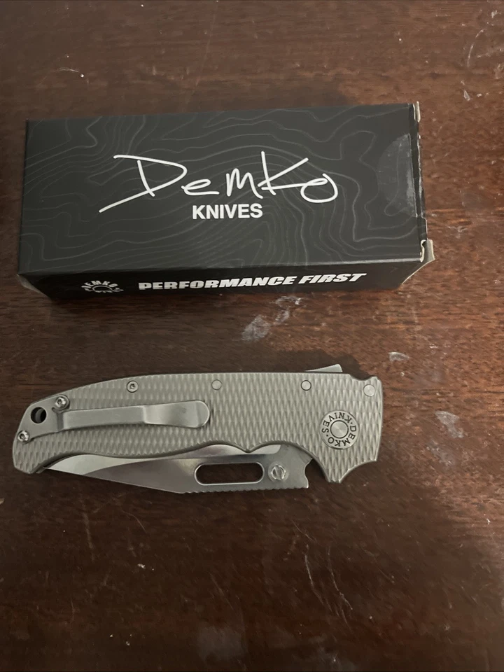 REPLICA  Made AD-20 sized - 3V Blade - Titanium Scales with Belt Clip - Image 1 of 4