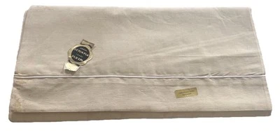 DRAP Ancien En Toile Métis Écrue Dimensions Finies 220 X 310, Années 50/60 - Photo 1/4