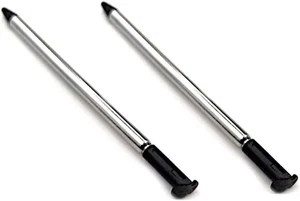 for Nintendo NEW 3DS - 2x Black Metal Retractable Extendable Stylus Pens | FPC - Picture 1 of 2