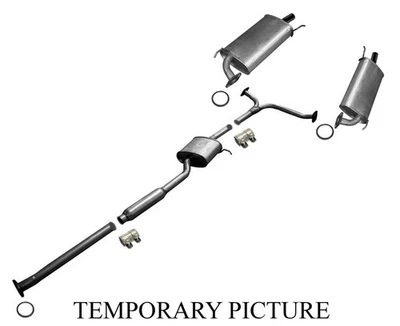 Silenciador doble tubo de extensión del sistema de escape para base 01-03 Acura CL 3,2 L Foto 1 de 4