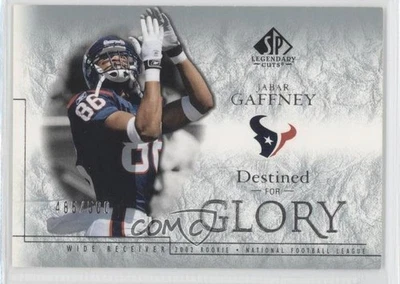 2002 SP Legendary Cuts Destined for Glory /500 Jabar Gaffney #132 Rookie RC - Image 1 of 2