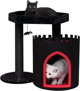 Castello Albero Gatto Gotico, Torre Gatto Nero con Letto Bara, Ampio Condominio per Sala - Foto 1 di 12