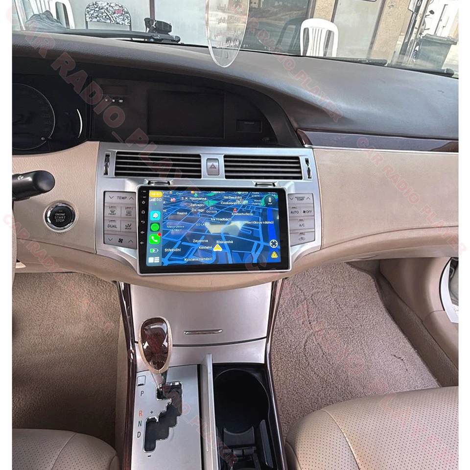 2DIN Carplay Android PLUG&PLAY 立体声收音机 GPS 导航 适用于丰田 Avalon 2005 - 2010 — 第 1/4 张图片