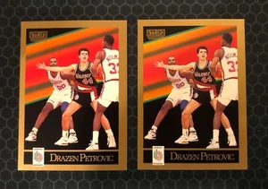 🏀 (2) - 1990 SkyBox Basketball #237 - Drazen Petrovic - RC - Trailblazers 🏀 - Picture 1 of 2
