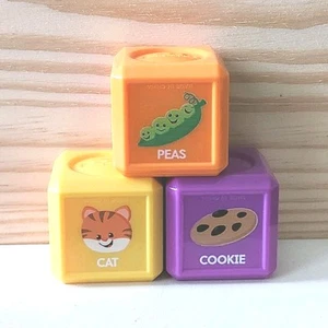 Fisher Price Roller Block Lot 3 Tumblin Sensory Blocks Only Replacement Parts AA - Picture 1 of 7