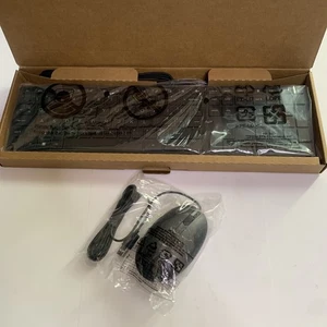 HP Halley USB Wired Keyboard + Mouse Combo HSA-P010K NEW - Picture 1 of 7