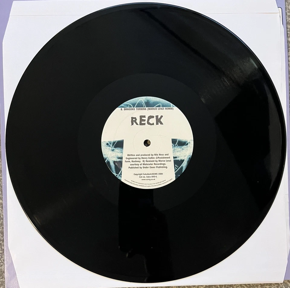 Reck ‎– Dragons Turning 2000 12” UK Techno. EUKA040-6 EX - Image 1 of 2