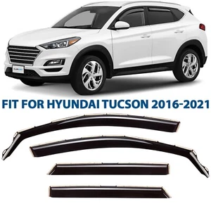 Rain Guards Vent Visors Shade for 2016-2021 Hyundai Tucson - Picture 1 of 8