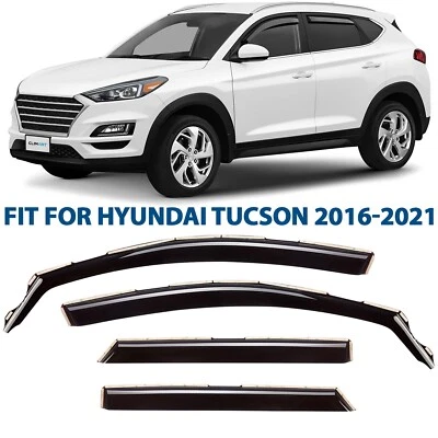 Rain Guards Vent Visors Shade for 2016-2021 Hyundai Tucson - Image 1 of 4
