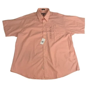 NWT Modern Elements Men's Button Down Shirt XXL 18 Orange Polyester Cotton - Picture 1 of 7