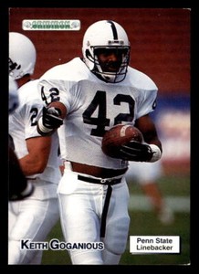 Keith Goganious 1992 Gridiron  Card #78 Penn State Nittany Lions