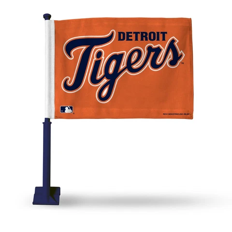 Detroit Tigers Car Flag.  Printed both sides. SAVE   #593 Cover
