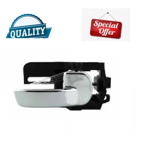 MANIGLIA INTERNA APRIPORTA PER NISSAN NAVARA D40 PATHFINDER DX SPORTELLO CROMO - Imagen 1 de 2