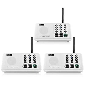 3er-Pack 10-Kanal Anruf ALLE Wuloo Home drahtlose Gegensprechanlage 1 Meile große Reichweite - Bild 1 von 7