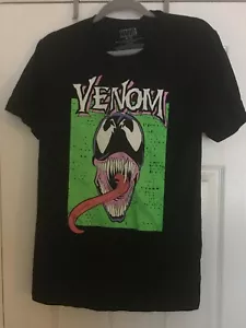 Venom Marvel Comics Spider-Man Graphic T-Shirt - Black - MEN"S Size M - Picture 1 of 5