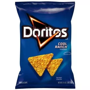 DORITOS COOL RANCH Flavored Tortilla Chips 9.25Oz Bag Snacks (Pack of 1) - Picture 1 of 4