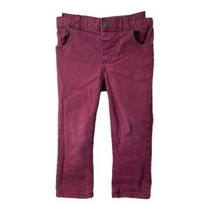 Boy’s Size 3T Pants Garanimals Maroon Elastic Waist Pockets - Picture 1 of 5