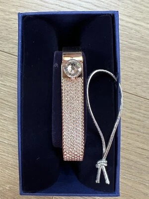 Nuevo sin etiquetas Auténtico Brazalete DANIEL SWAROVSKI FORWARD Cristal Oro Rosa Talla PEQUEÑO NUEVO CON ETIQUETAS Foto 1 de 4