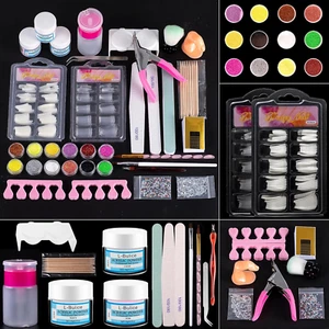 Acrylic Nail Kit for Beginners with Everything Professional, 12 Glitter Powder - Picture 1 of 6