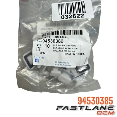 Chevrolet 2013-2015 panel basculante clip de moldura 10 piezas nuevo fabricante de equipos originales 94530385 Foto 1 de 4