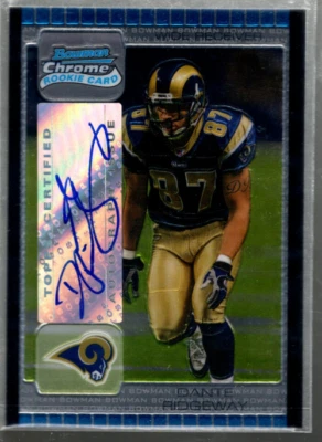 A0887- 2005 Bowman Chrome #228 Dante Ridgeway B RC Auto - NM-MT (ROOKIE) - Image 1 of 2