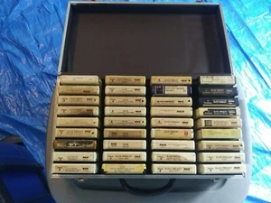 Nice Vintage Case Of 36 Elvis Presley 8 Track Tapes - Picture 1 of 10